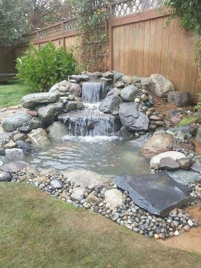 Cascading Water Among Natural Stone