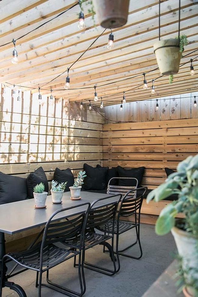 Striped Light And Living Green