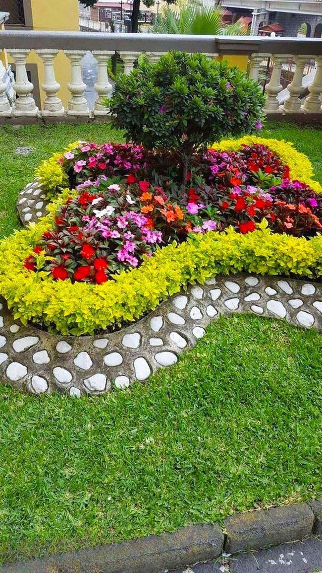 Crimson And Gold Mosaic Garden