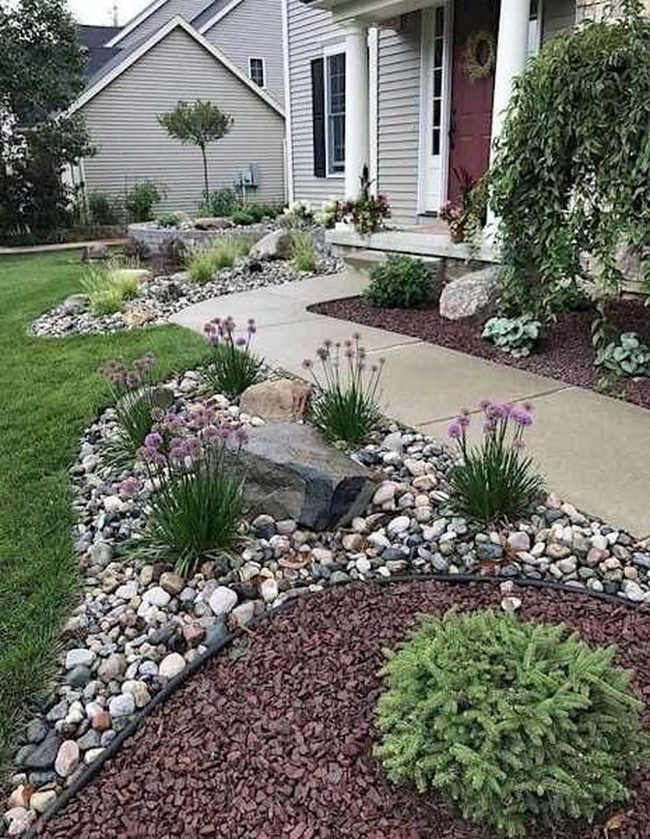Layered Rock Garden Beds
