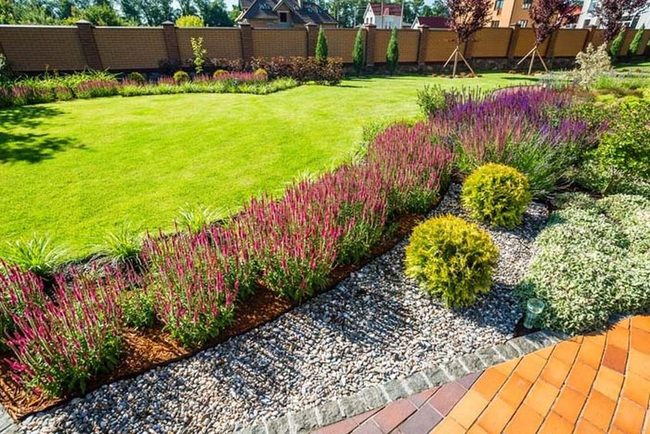 Contrasting Colored Rocks Garden Energy