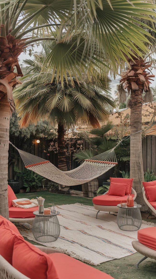 Palm Tree Hammock Relaxation
