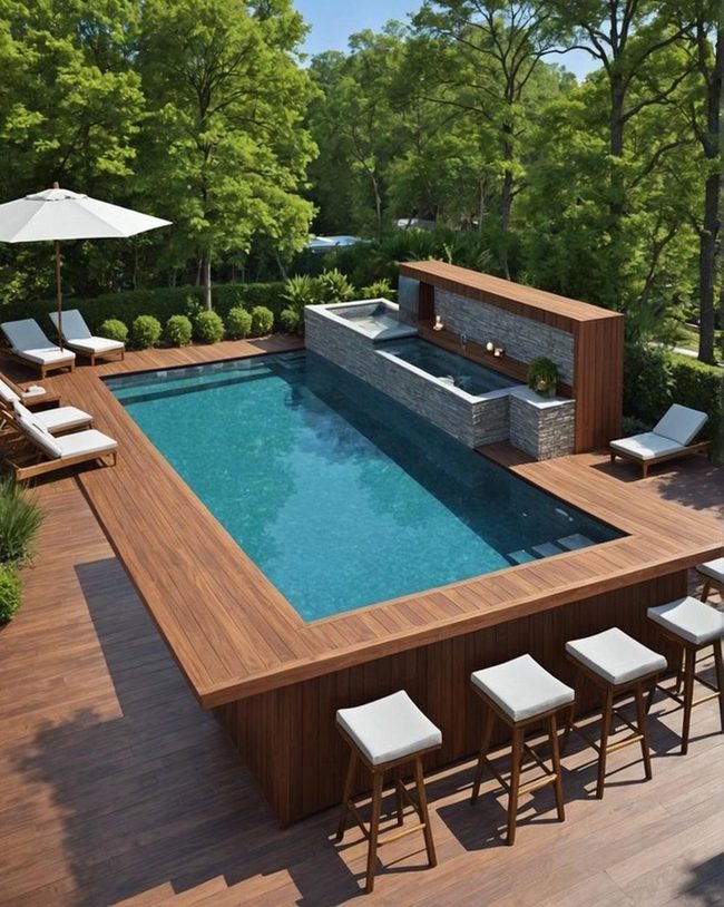 Swim-Up Bar Poolside Lounge