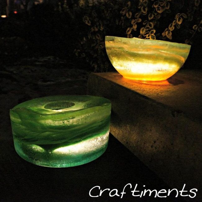 Frozen Crystal Yard Luminaries