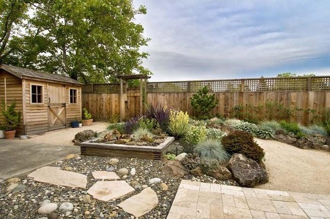 Stone Anchors Shape Garden Flow