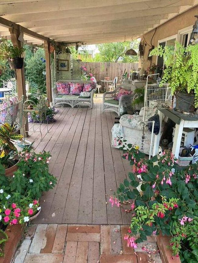 Fuchsia Cascades Down Your Porch