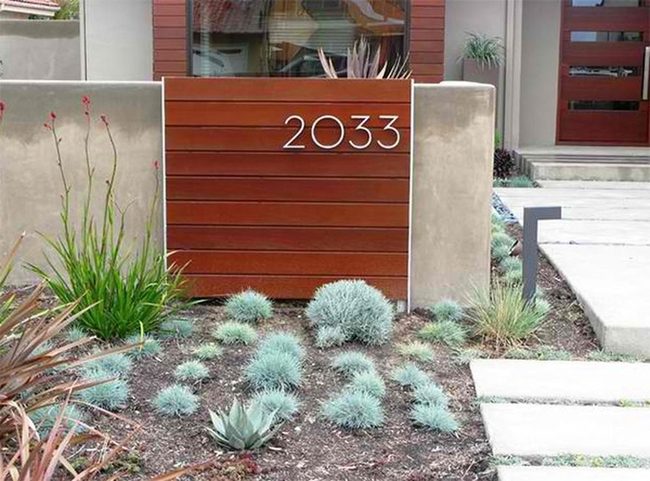 Tall Stainless Steel House Numbers