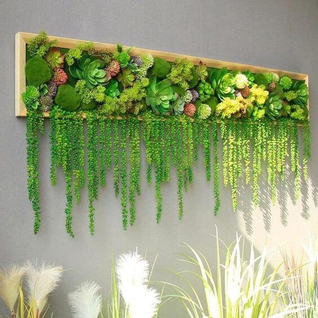 Lush Green Wall Installation