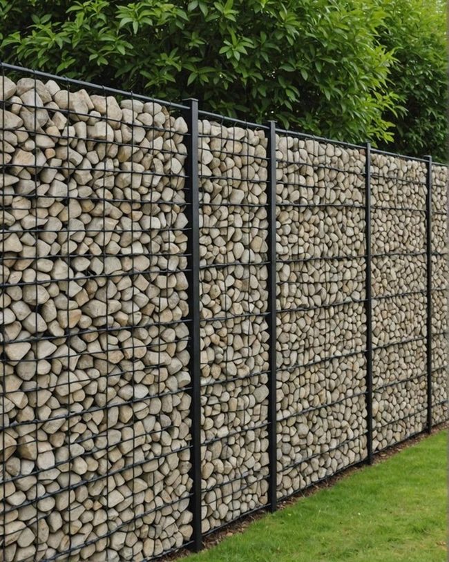 Stone Cage Privacy Barrier
