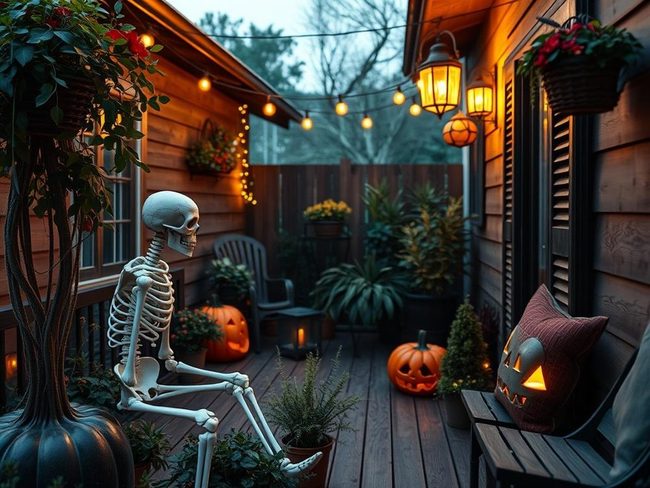 Skeleton Characters Living Everyday Life