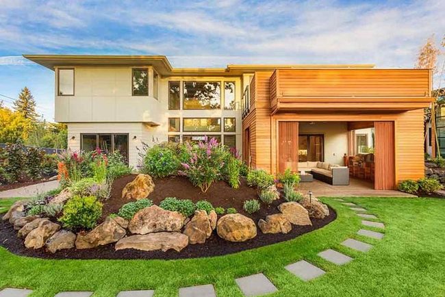 Warm Wood Curves Modern Architecture
