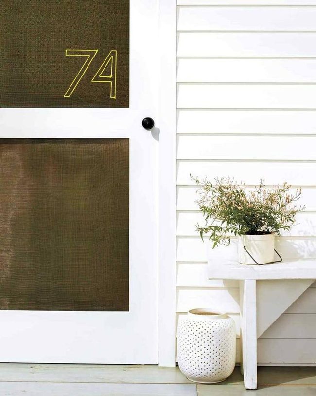 Painted Wood Door Numbers
