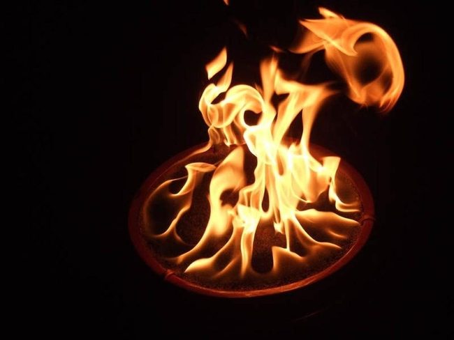 Yellow Orange Flames Gathering Spot