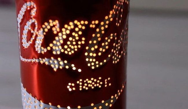 Aluminum Cans Into Glowing Lanterns