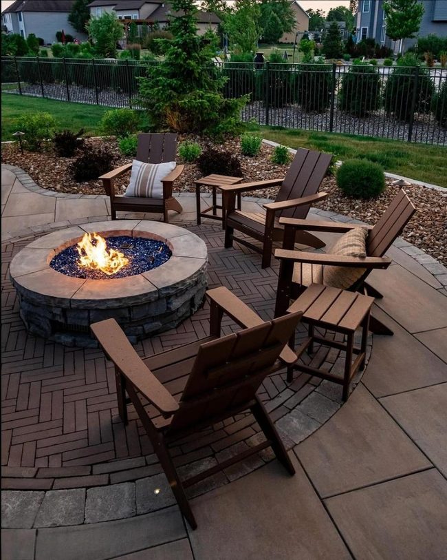 Blue Stone Fire Circle