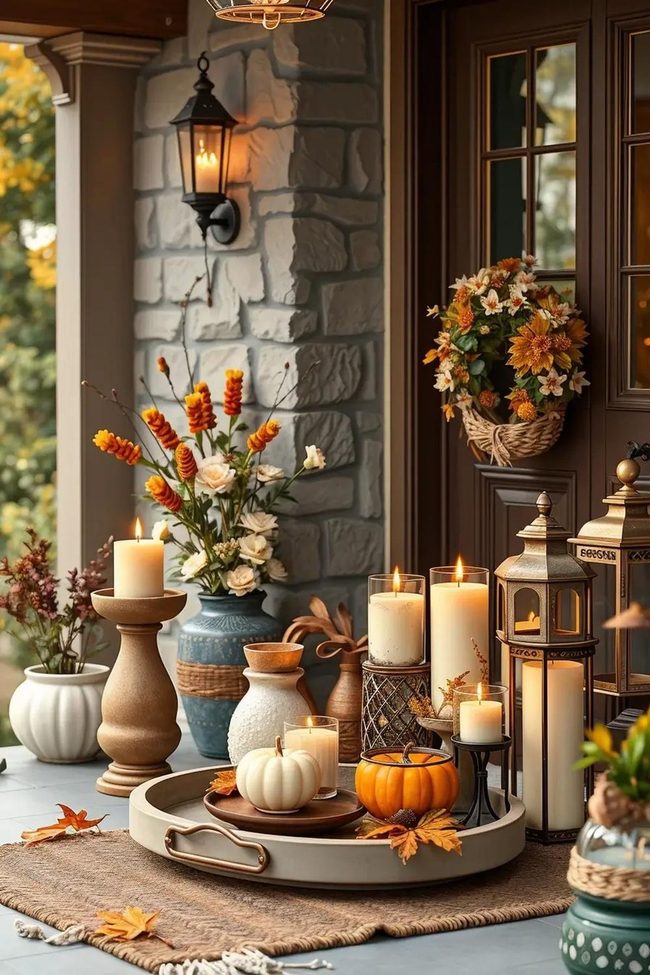 Layered Spice Scent Candles