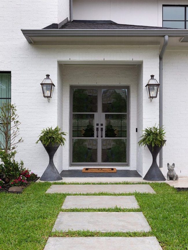 Green Ferns Frame Your Entry