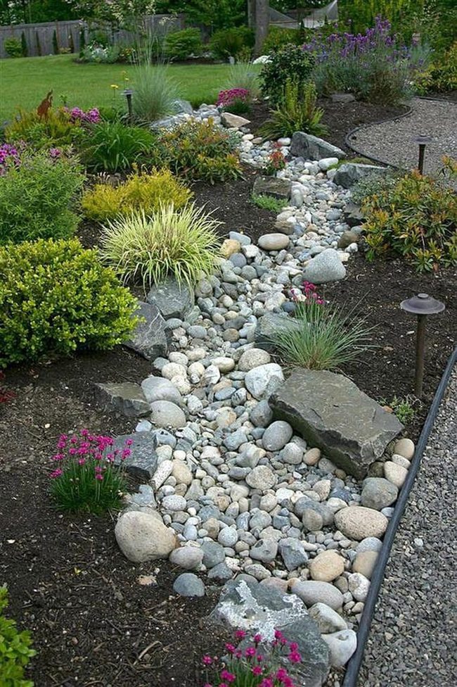 Curved Stone Path Through Living Greenery