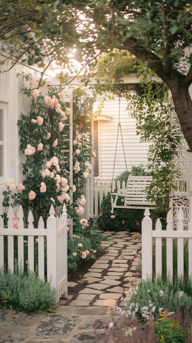 Picket Fences Frame Landscapes