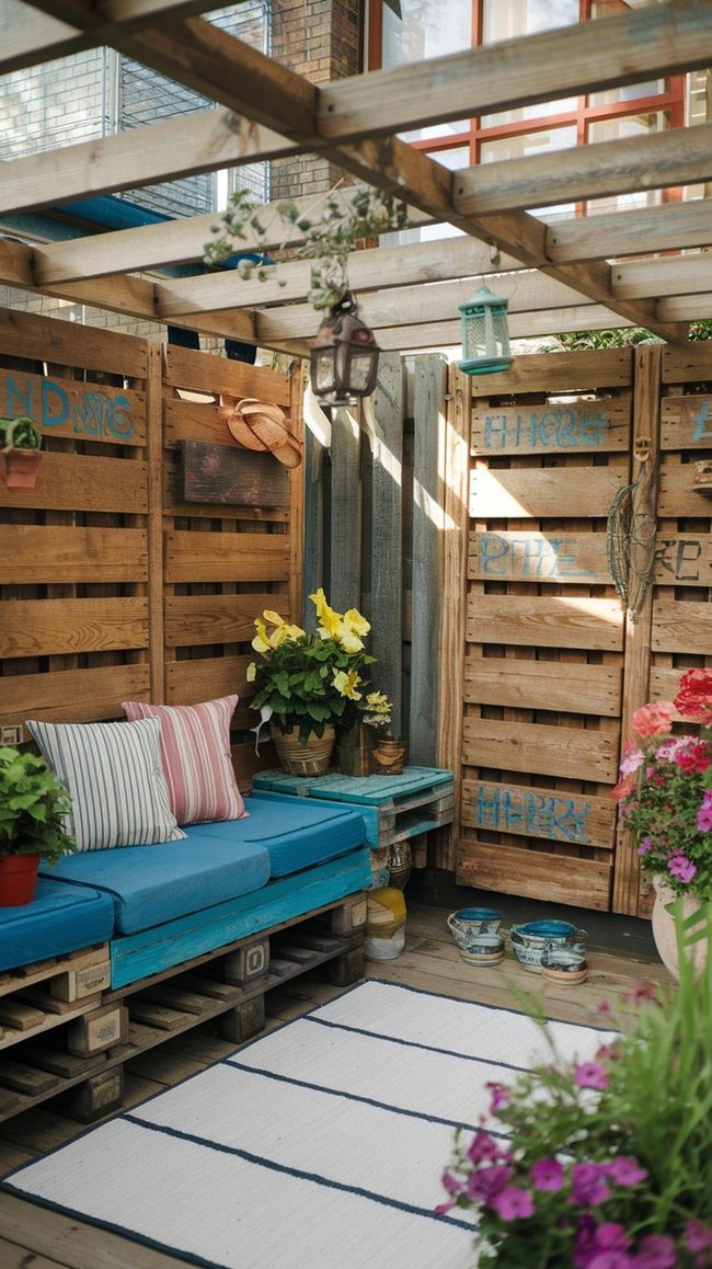 Handmade Grain Fence Transformation