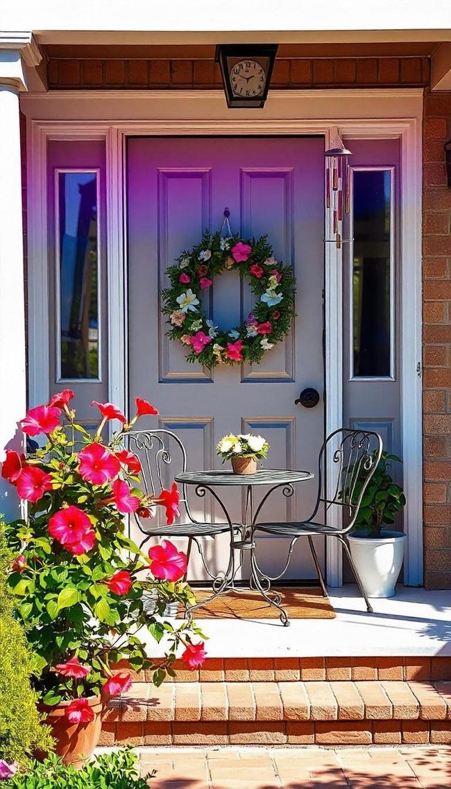 Swinging Seat Front Porch