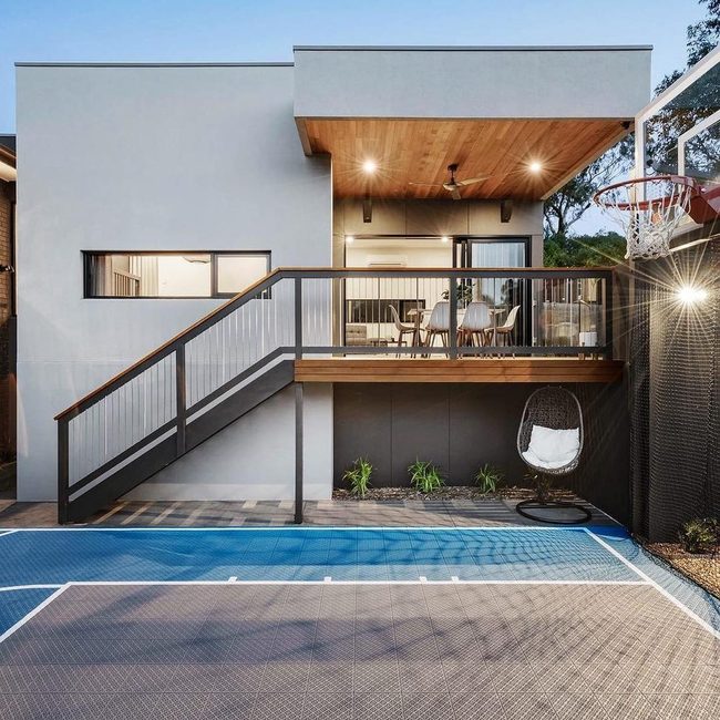 Blue Grey Court Seamlessly Integrated