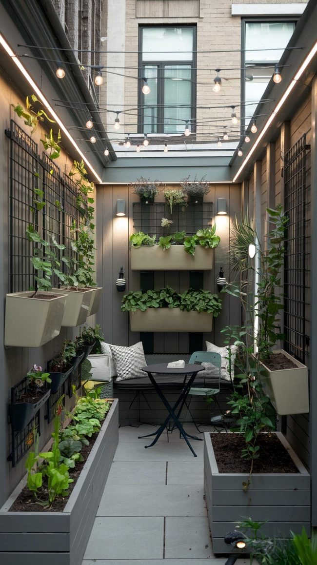 Climbing Vines Frame Tiny Spaces