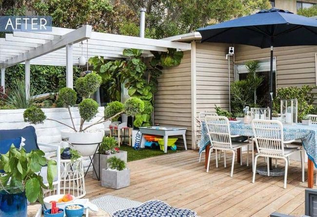 White Pergola Shaded Play Zone