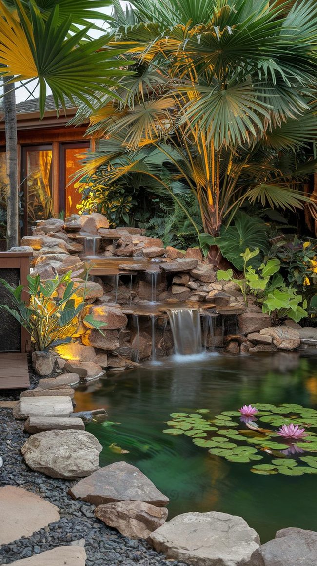 Koi Pond Tropical Escape