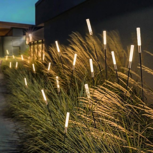 Linear Pathway Lights Guide Modern Gardens