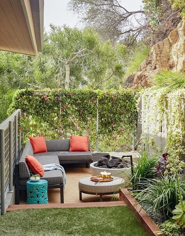 Green Vine Covered Backyard Retreat