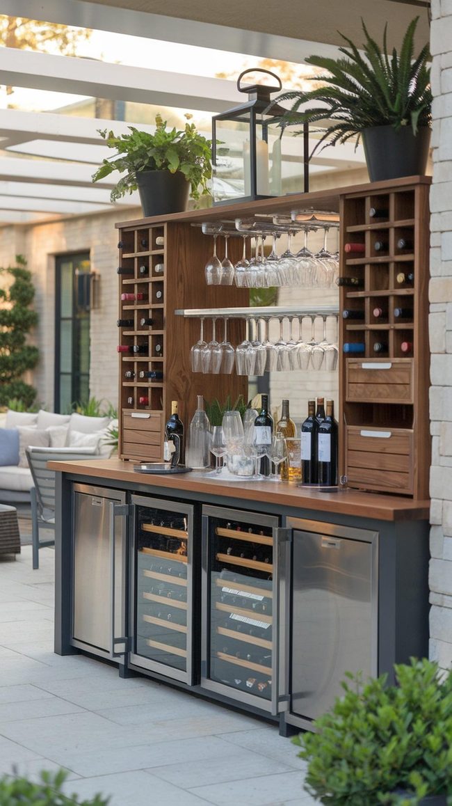 Backyard Bar with Lounge Seating