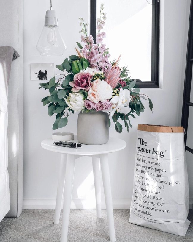 Fresh Blooms In Vintage Pitcher