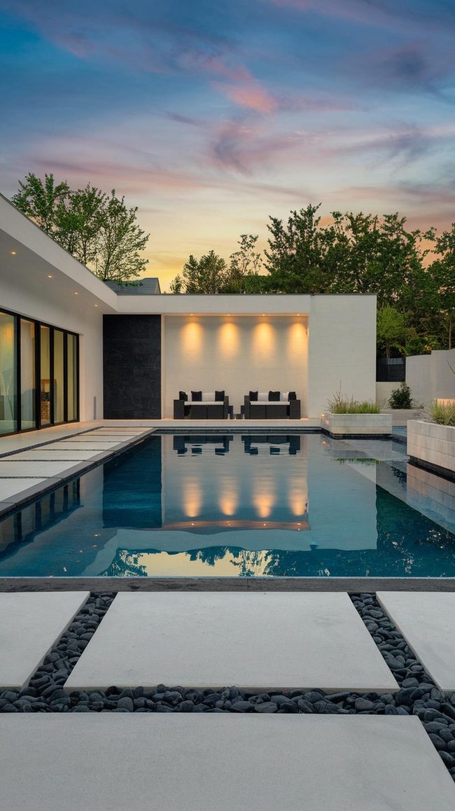 Sleek Pool Concrete Luxury