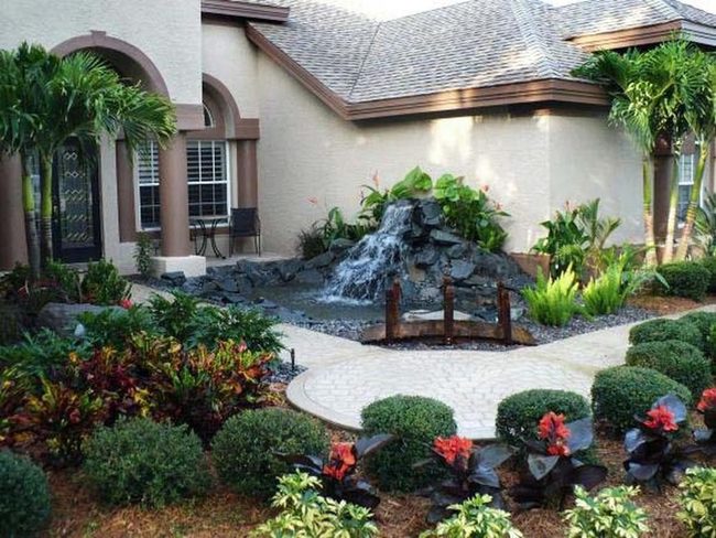 Cascading Water Garden Oasis