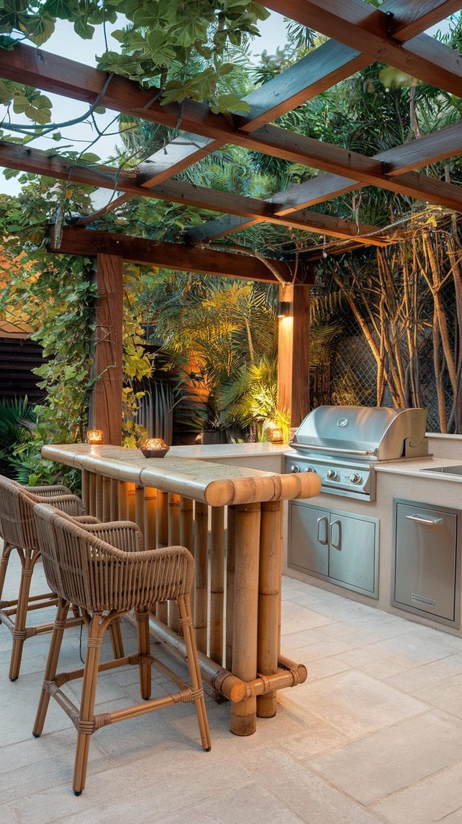 Bamboo Bar Meets Brick Grill