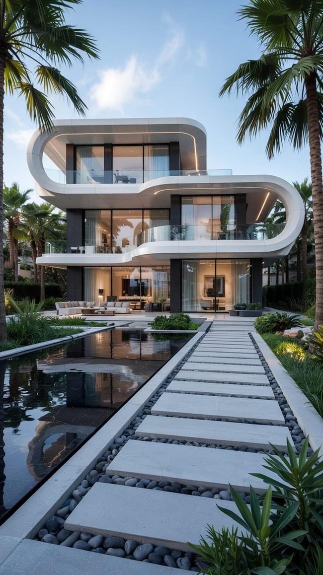 Glass And Concrete Simplicity