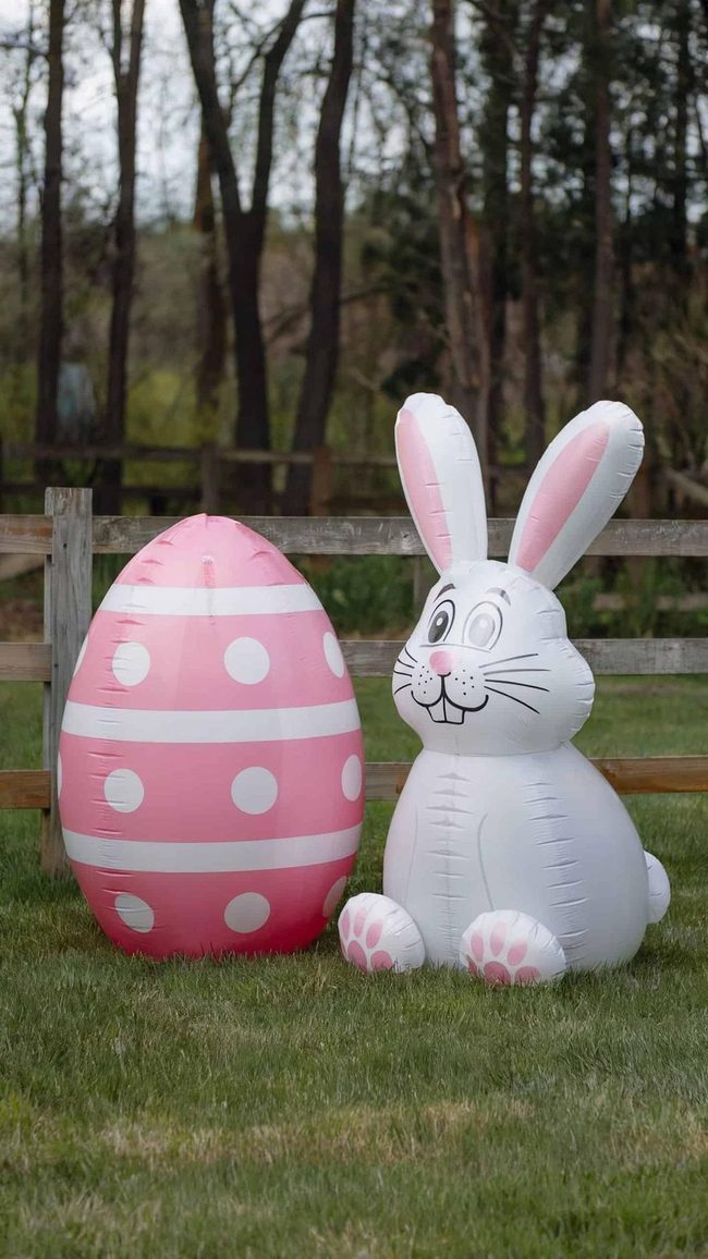 Giant Inflatable Bunny Display