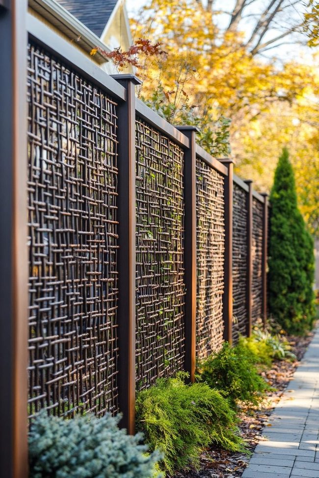 Metal Lattice Privacy Screens