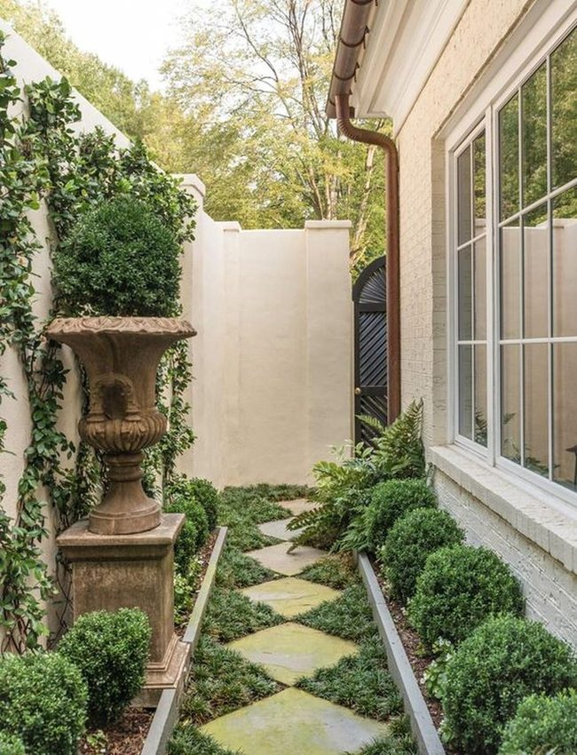 Green Stone Path Garden Escape