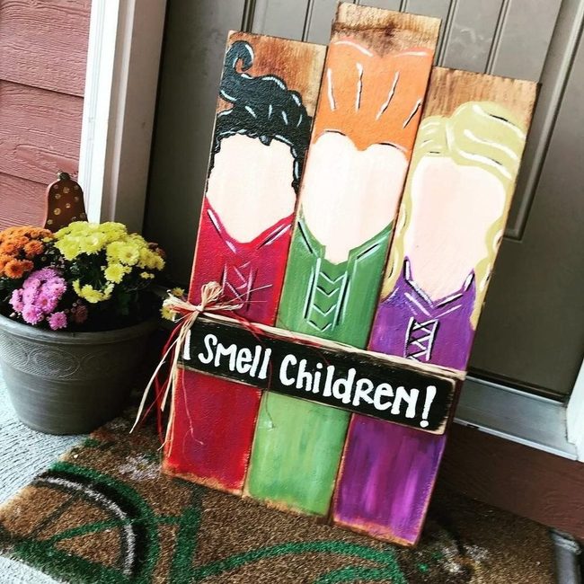 Wooden Characters Red Green Purple