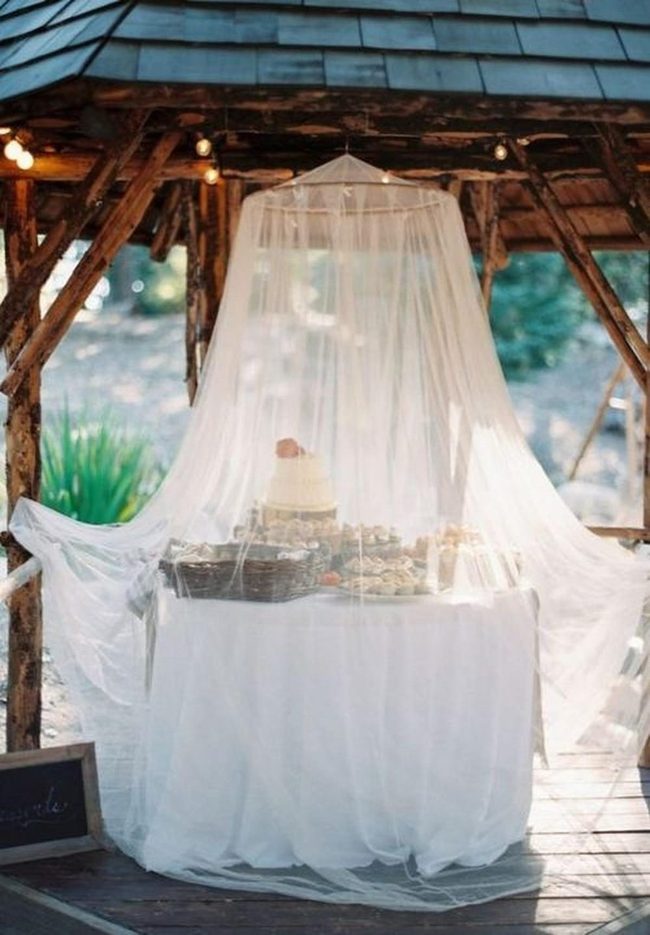 White Canopy Garden Feast