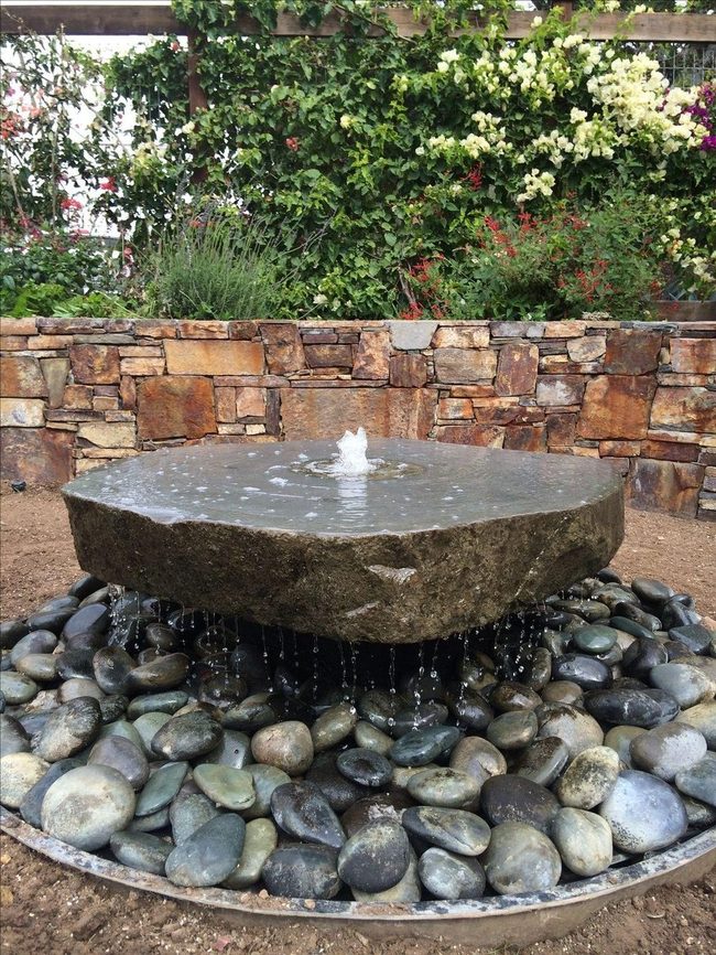 Cascading Stone Water Column