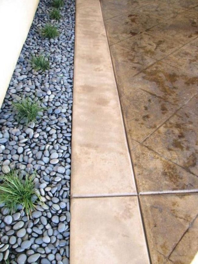 Green Plants Gray Stone Patio
