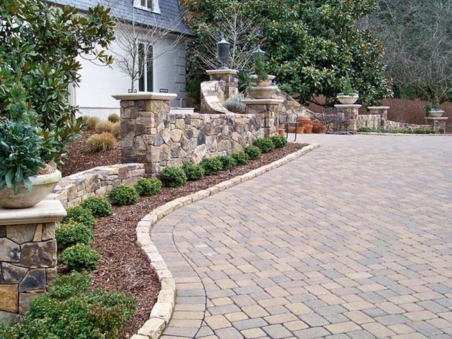 Driveway Borders Frame Your Entrance