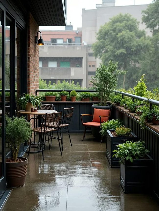 Stone Slate Balcony Timeless Durability
