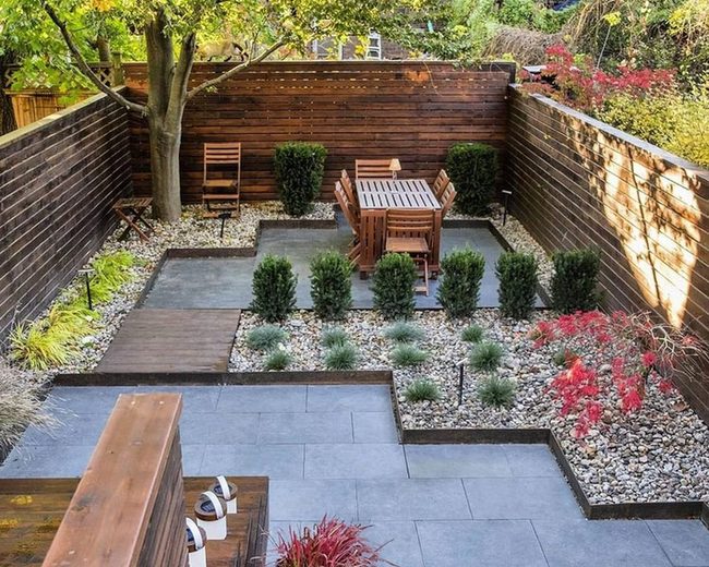 Gray Slate And Wooden Fences