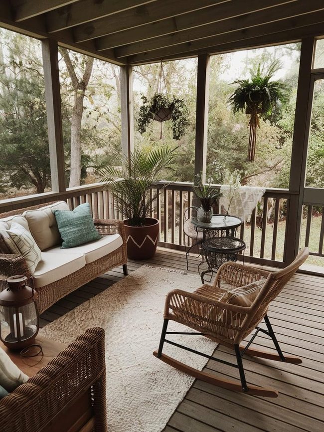 Stone Floor Exterior Living