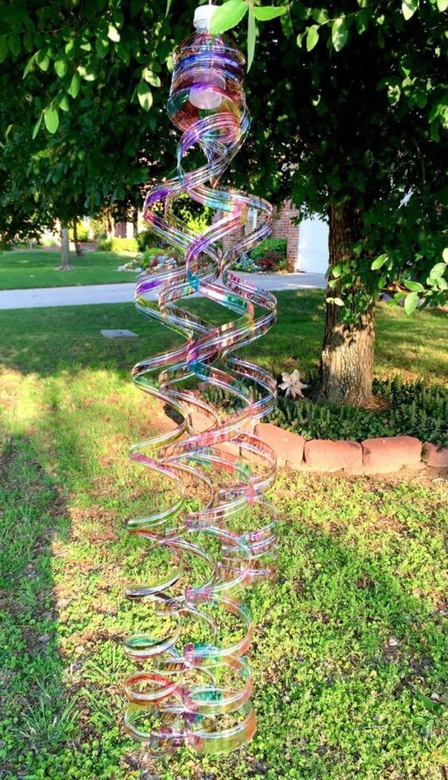 Shimmering Spiral With Climbing Vines