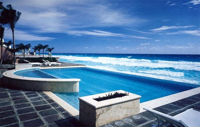 Poolside Palms And Stone Calm